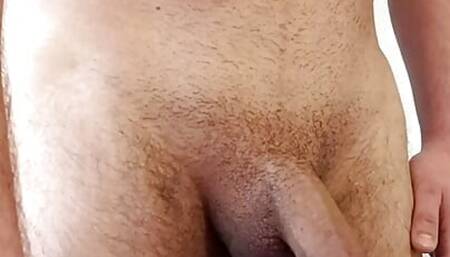 Nipple play and cum