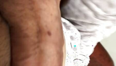 Sexy masturbation gun cum Shot