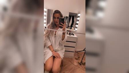 Do you want to see how I rub my big boobs nicely????????                                                I take off my bathrobe for you????????