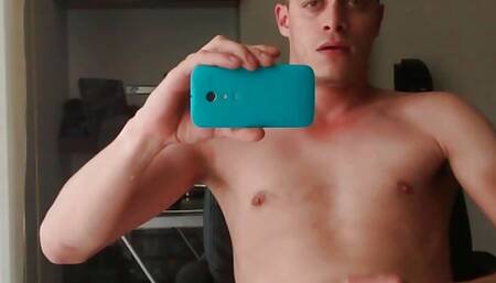 A really good orgasm in front of the mirror
