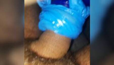 Latex pocketpussy play