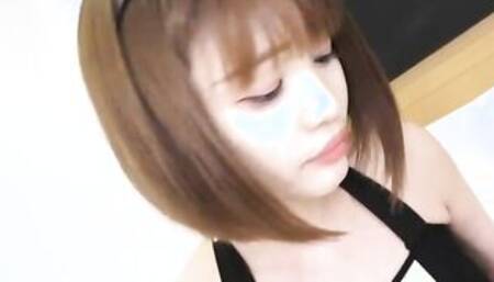 Yuika Takigawa has some g-string underwear on under her bunny costume