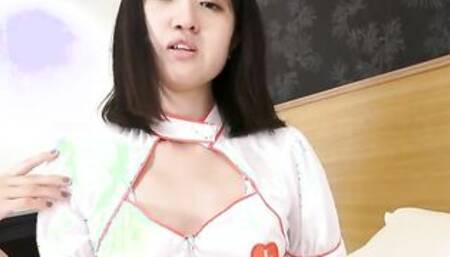 Mari Ozawa inside her nurse costume role having fun inside her cosplay sex fun