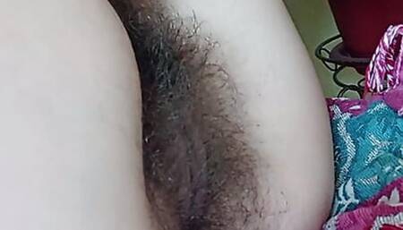 Really hairy pussy. Closeup. Pussy how it should be. Big pussy lips. Thickforest.