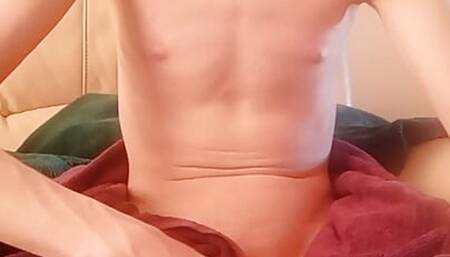 Me out of the shower fully wet through and having play time