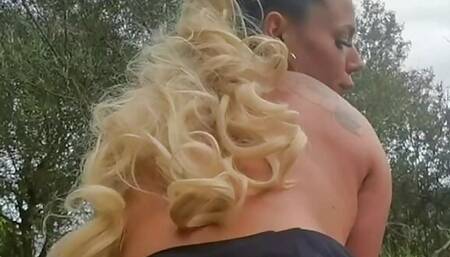Busty is fucked in nature