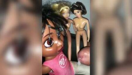 Smelly secondhand store Doll cumshot facial