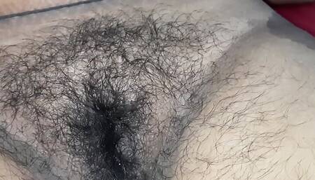 Orgasm of Indian Mature Cute lady with BF- tight hairy pussy deep fingering & close up of G spot & pissing spot etc..