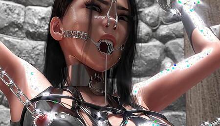 Cute Teen Trapped in a Well - Hardcore Metal Bondage Animation