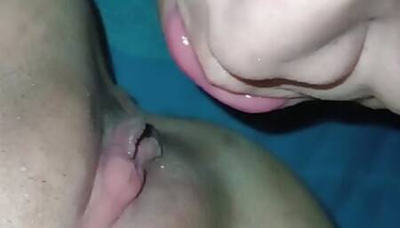 after all day fucking with black bull then fucked by my young neighbor, i made my chubby cuck hubby cleans up my pussy