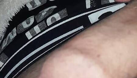 Teasing my cock before bedtime!