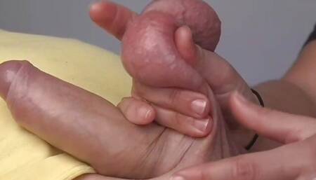 Extreme Ballbusting Handjob II Pressing last drop out of Balls