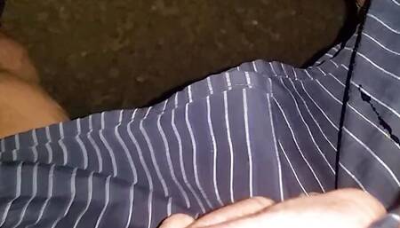 late night outside boxer wetting