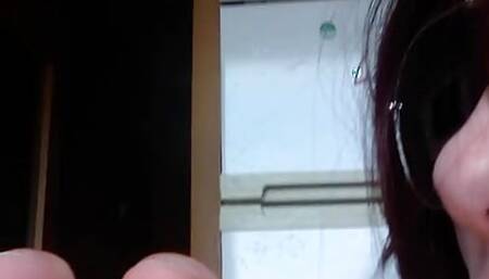 a short video with a condom