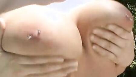 April Knight Bounces Her Gigantic Titties Before Gets Naked And Fucking Hard