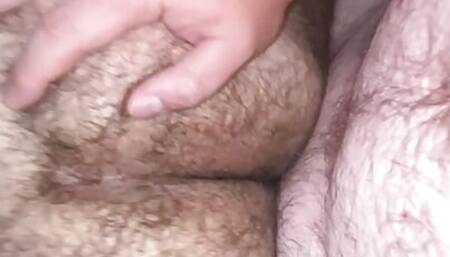 fucking hairy slut from behind making them cream on on white cock