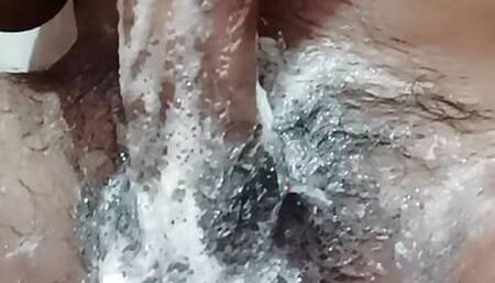 Masturbation in bathroom