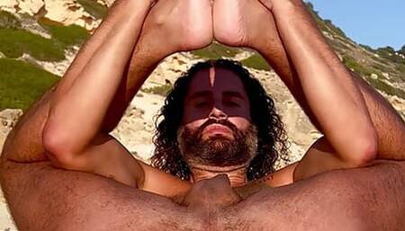 Ass hole sunbathing