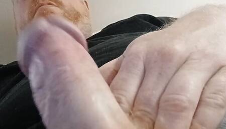 Johnnyred883 stroking my BIG Cock