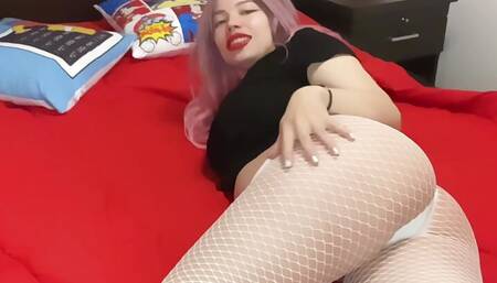 Lea Farting Rapid Fire Style In Fishnets! Try not to satisfied! TRIBUTE!