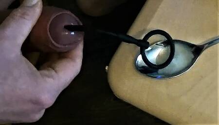 Freshly milked sperm. Portioned for you on a spoon. Have it checked out.