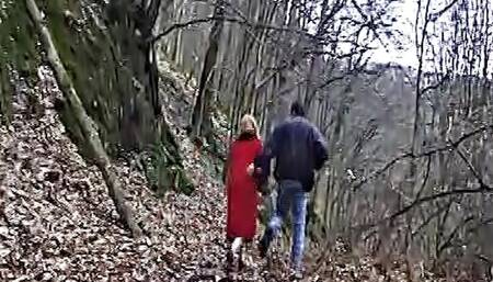 A beautiful German babe gets her pussy banged and her mouth filled