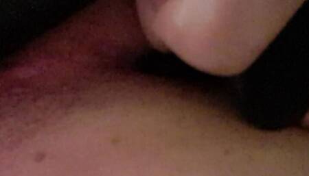 Pumping my toy up in my ass, pumped it as much as I could