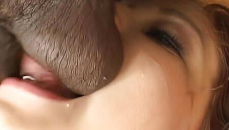 Four Black Dudes is Mouth Fucking Teen Phoebe