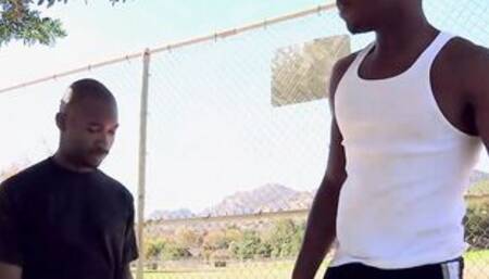 May Lee Takes two Long Ebony Cocks