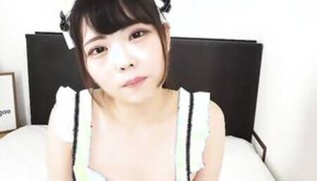 Asami Wakana is a housewife dressed up inside a costume fucking the deliveryman