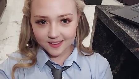 Thick Blonde Step Daughter Eva Nyx Gets Her Juicy Teen Pussy Creampied By Step Daddy - DadCrush