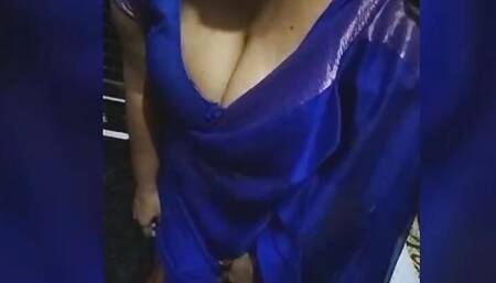 Telugu horny sailaja hot bigboobs show natural tights with dirty talking in Telugu