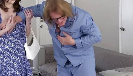 Teen Babe With Bubble Butt Selina Bentz Lets Step Grandpa Cum On Her Pretty Face - NotMyGrandpa