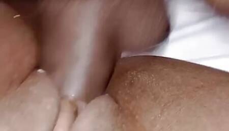 creaming on this black cock