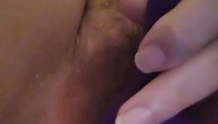 Close-up vibrator fun and orgasm