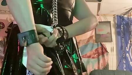 latex maid self bondage