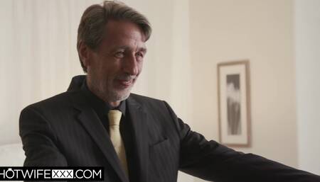 Redhead Slutty Wife Lacy Lennon Deepthroat Cum On Tits