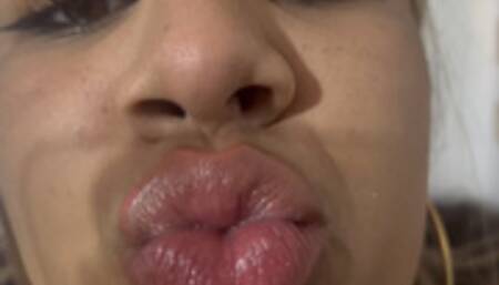 gf giantess barely let you breathe with her huge lips
