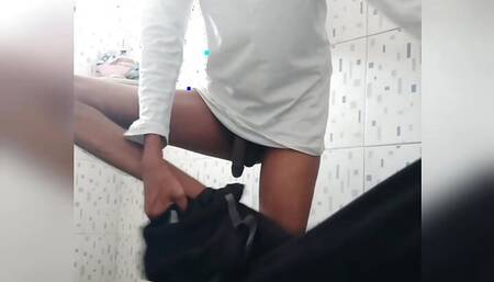 Cool aakash taking shower and masturbation