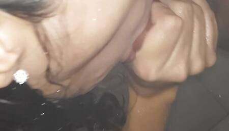 My pregnant sisterinlaw swallows my cum in the shower