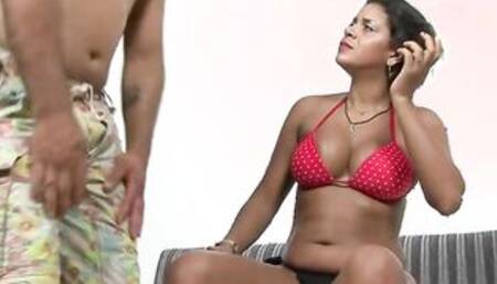 African Brazilian Women Getting Her Asshole Stretched By A Long Thick Cock