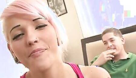 Hottie Amateur Christina Apple Has Long Natural Melons And A Hunger For Cock!