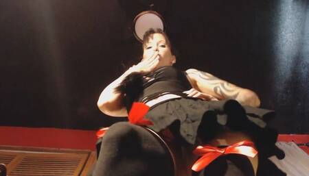 Goth Foot Stomping 2 - Mini Skirt Fetish