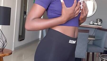 Black Teen Rimming Her Sugar Daddy For a New Outfit