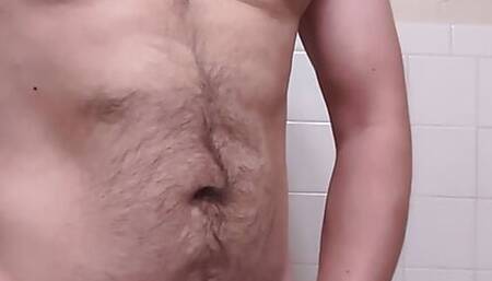 Masturbating at work in the bathroom