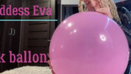 Milf BIG TITS JOI pink balloon pop with long nails HD MP4