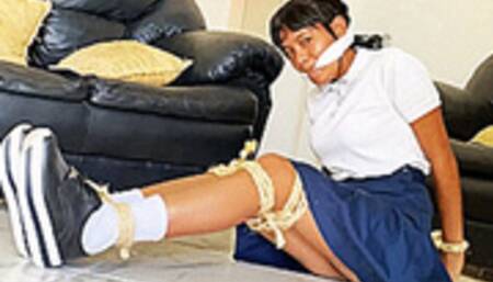 She Really Need The Babysitting Job But First She Must Learn To Play Tie-Up Games! (mp4)