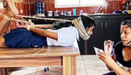 She Really Need The Babysitting Job But First She Must Learn To Play Tie-Up Games! (wmv)