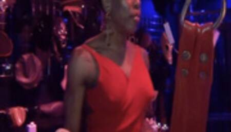 Mistress Kiana prepares her chastity slave for big black cock