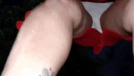 Mkv Midnite Moonlight Windy Day Upskirt Giantess Unaware Wet Whute Panties Upskirt Towering over you Midnite Fullmoon Outside